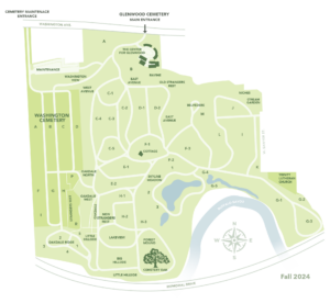 A Map of Glenwood Cemetery